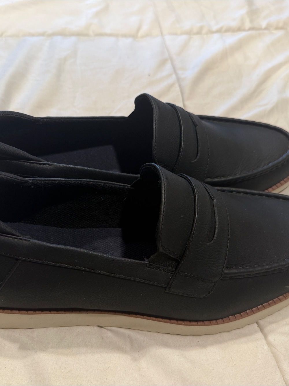 Dr. Scholl's Black Slip-On Penny Loafers for Men - Picture 2 of 5